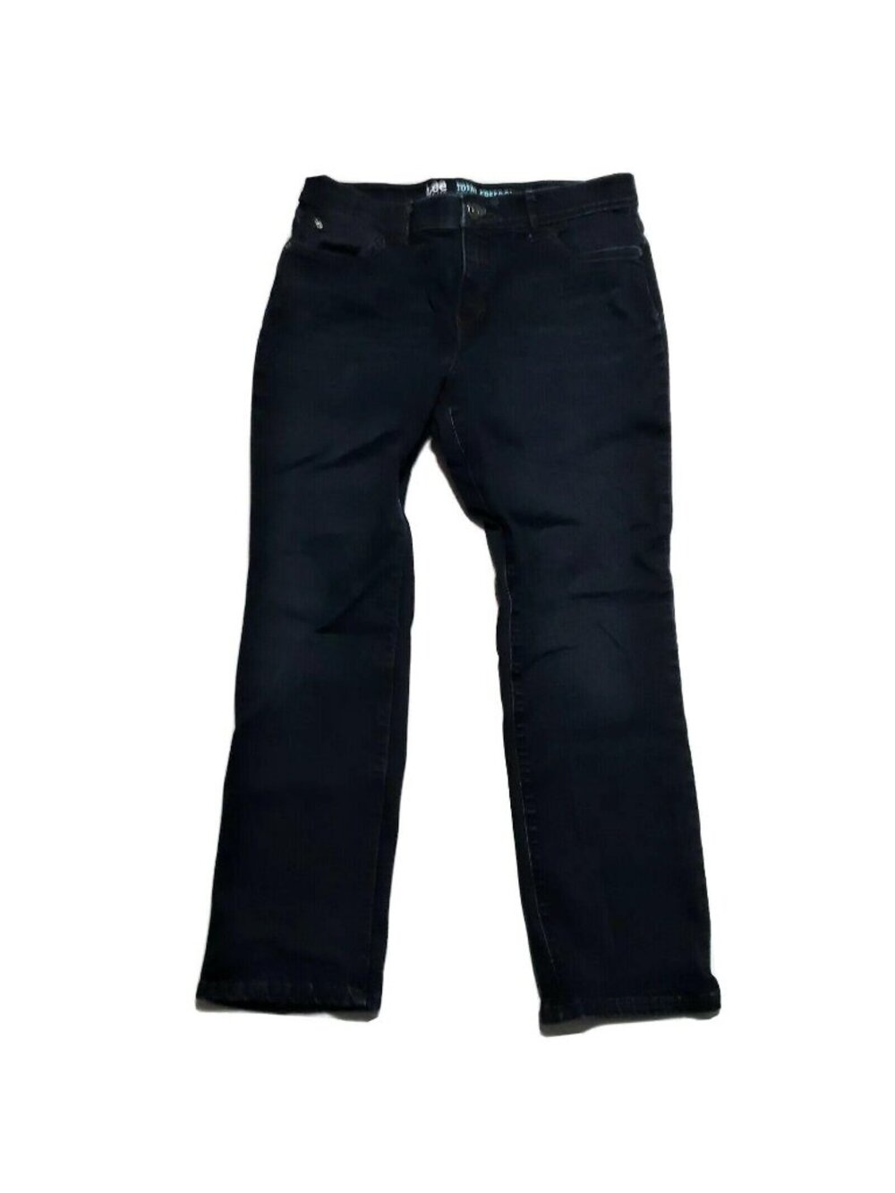 Lee Straight Leg Jeans 12 Petite Modern Series Total Freedom Dark Wash